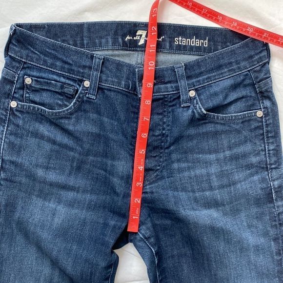 7 for all Mankind Standard Straight Leg Jeans Sz 29 - Picture 9 of 12